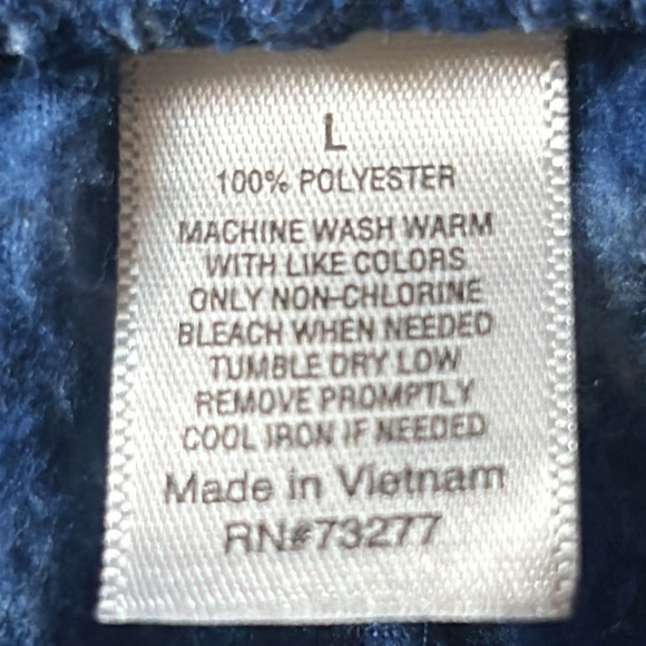 Men’s Blue Fleece Digital Holiday Print Pajama Lounge Pants - Large - Picture 6 of 7